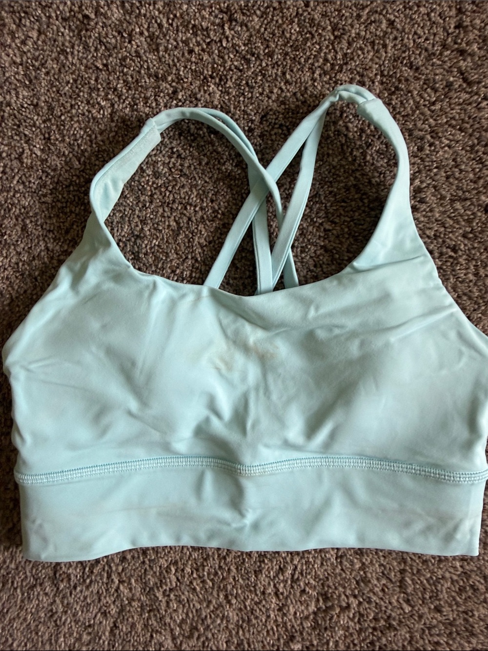 lululemon athletica Mint Green Crisscross Sports Bra